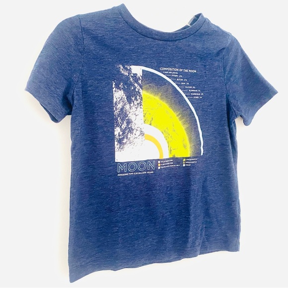 👍🏽Boys Old Navy “Moon” Graphic Shirt SZ S - Picture 5 of 11